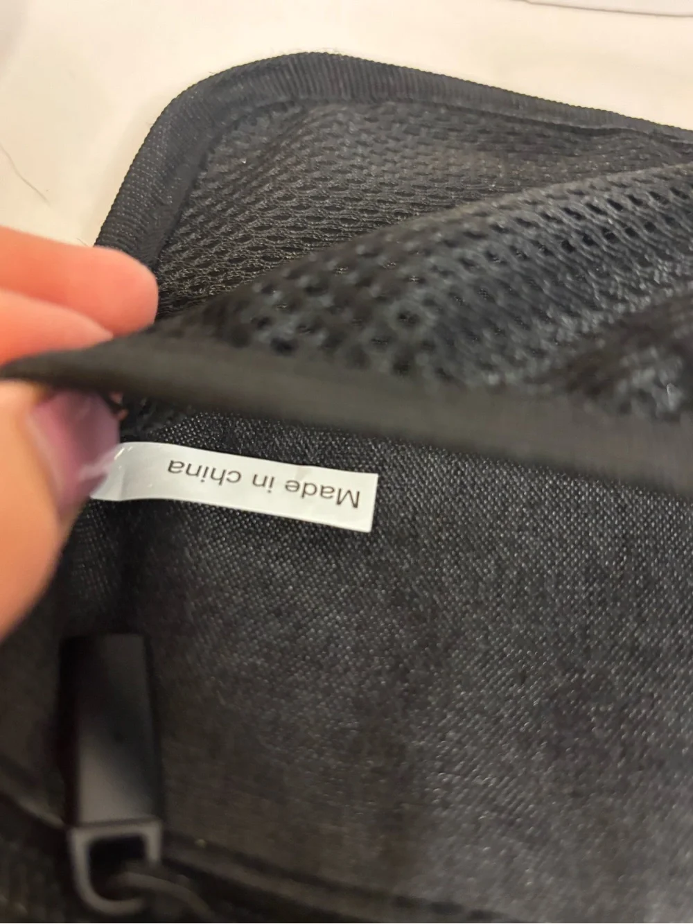 Black Mesh Pocket Organizer for Home Storage